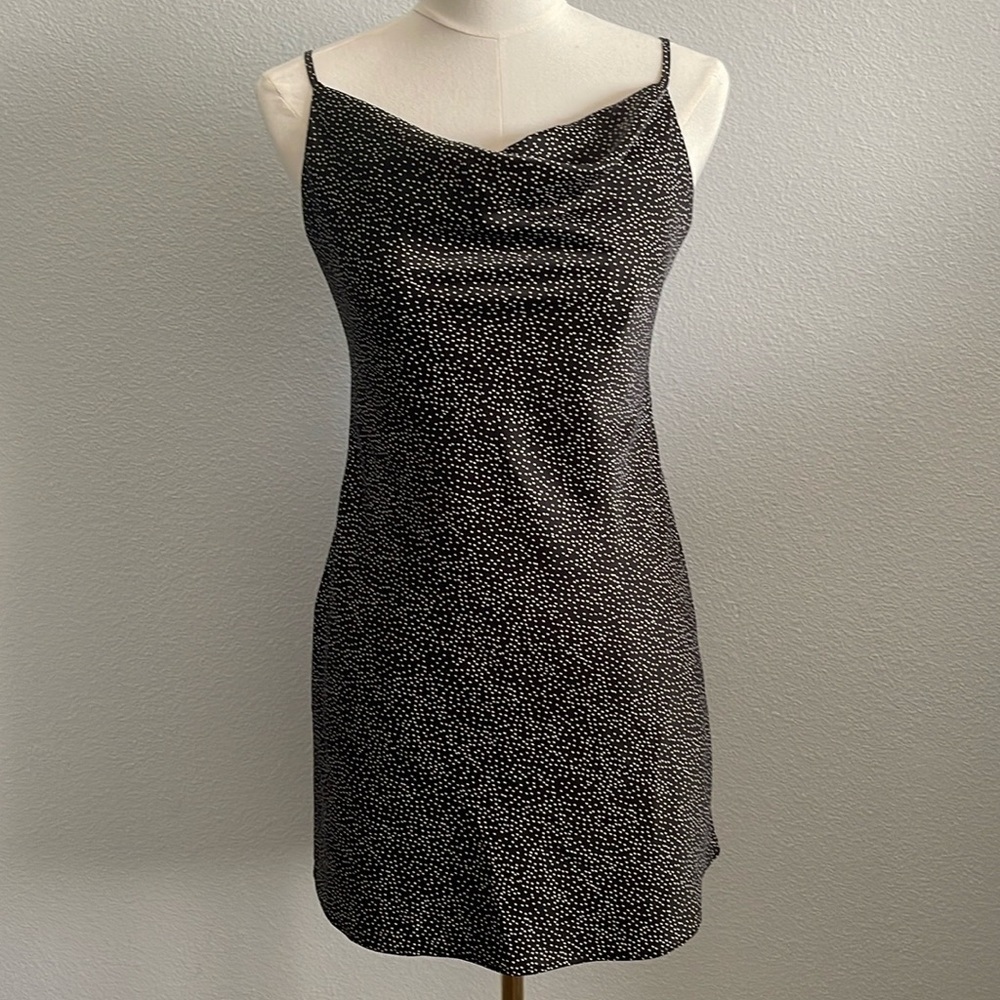 Urban Outfitters Cowl Neck Slip Mini Dress Size Medium - Picture 2 of 6